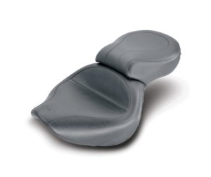 Honda VT750DC Spirit One-Piece Motorcycle Seat - Mustang Motorcycle - Wide Touring, Original - Black - `01-`08